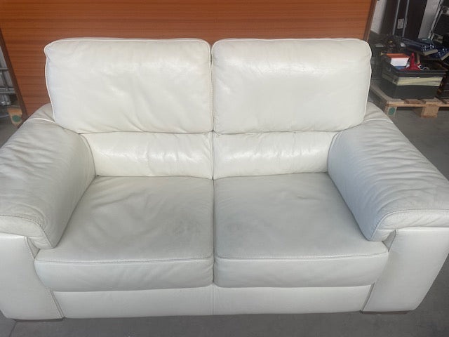 Witte lederen zetel