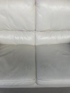 Witte lederen zetel