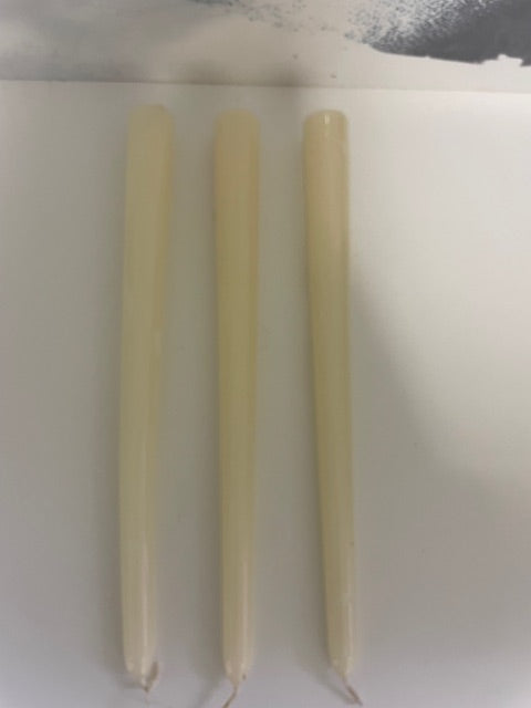 Kaarsen - Crèmekleur - set 3