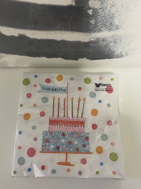 Servetten Happy B-day
